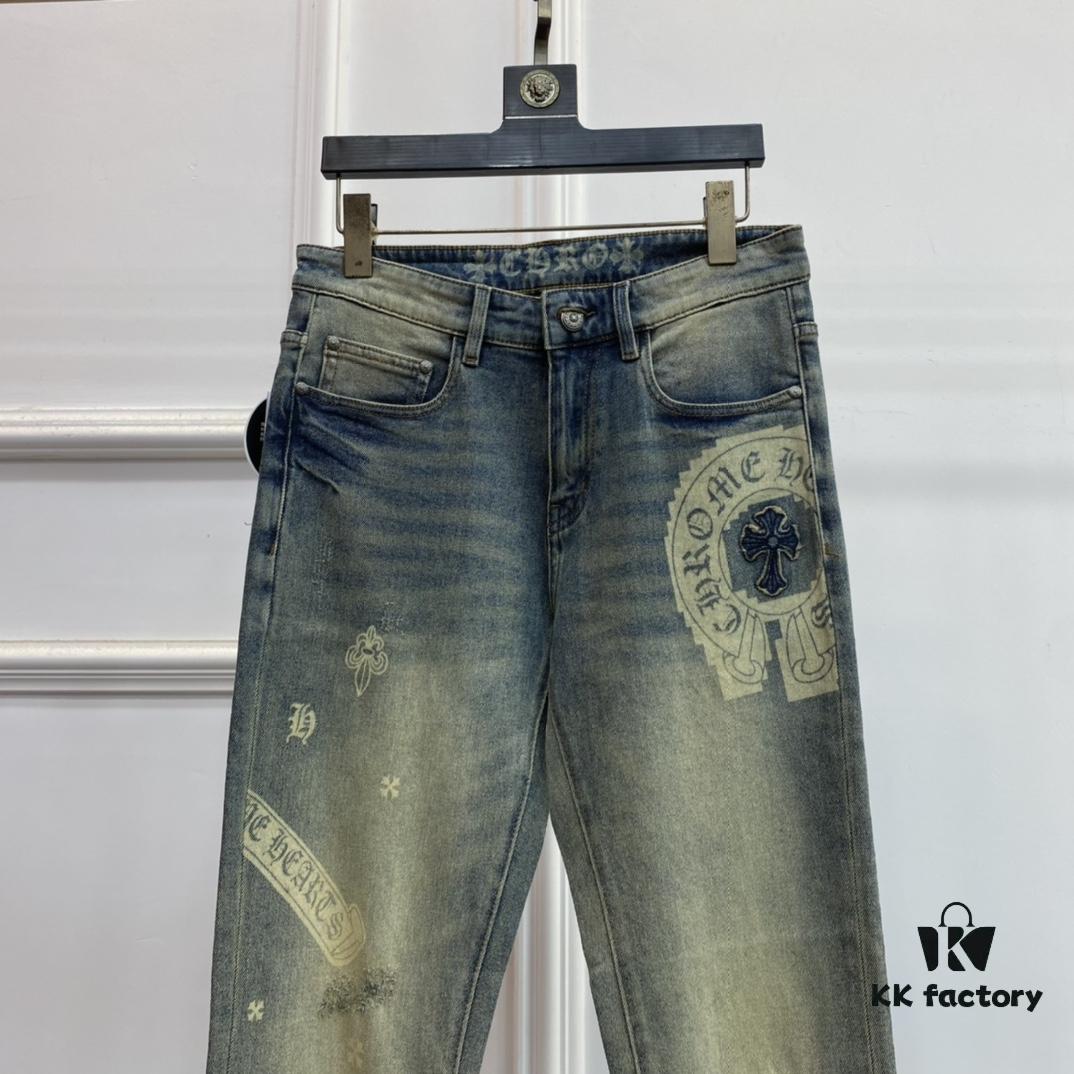 2025 Spring Summer European Cabinet New Arrival Ultra A-grade Purchased Level Overseas Trading Company Order Source Top Original High-end Men's Custom Fashion Slim Straight Leg Jeans