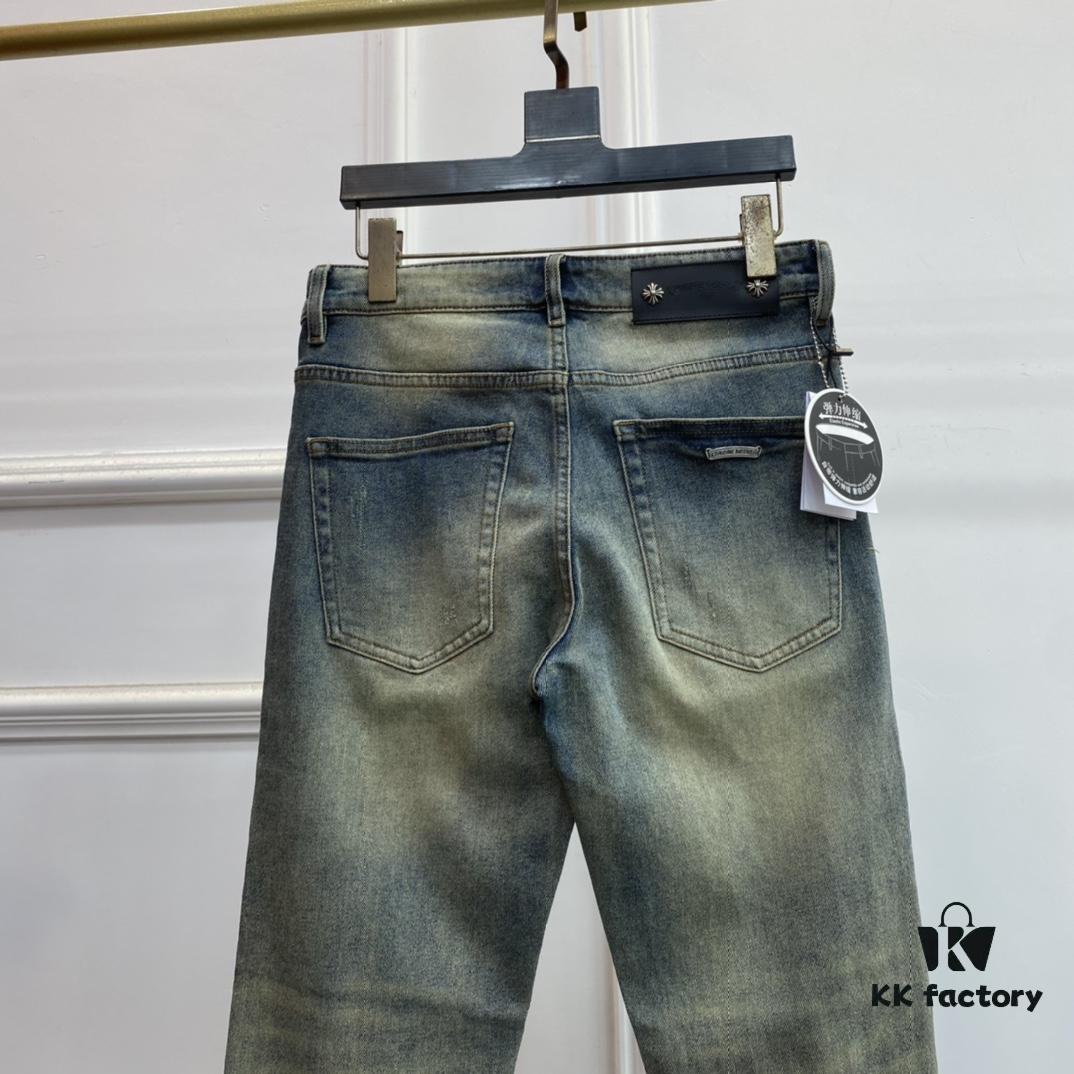 2025 Spring Summer European Cabinet New Arrival Ultra A-grade Purchased Level Overseas Trading Company Order Source Top Original High-end Men's Custom Fashion Slim Straight Leg Jeans