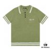 Balmain BALMAIN 2024 New Arrival Polo Short-Sleeve Sweater with Embroidered Logo on Chest Pocket