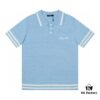 Balmain BALMAIN 2024 New Arrival Polo Short-Sleeve Sweater with Embroidered Logo on Chest Pocket