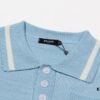 Balmain BALMAIN 2024 New Arrival Polo Short-Sleeve Sweater with Embroidered Logo on Chest Pocket