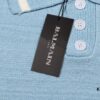 Balmain BALMAIN 2024 New Arrival Polo Short-Sleeve Sweater with Embroidered Logo on Chest Pocket