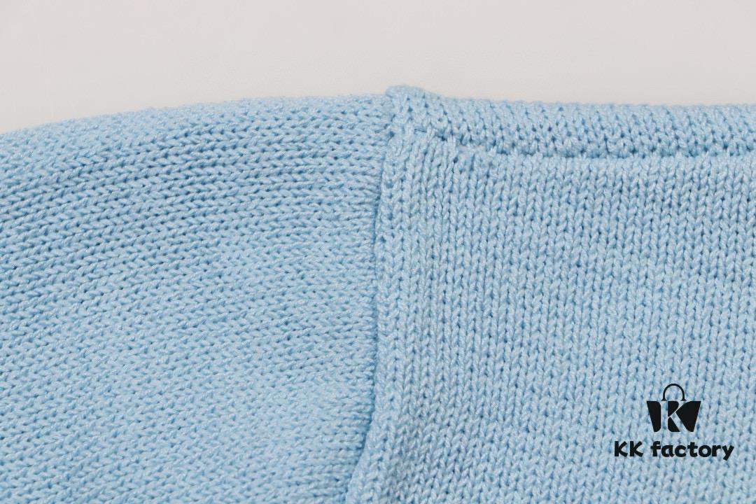 Balmain BALMAIN 2024 New Arrival Polo Short-Sleeve Sweater with Embroidered Logo on Chest Pocket