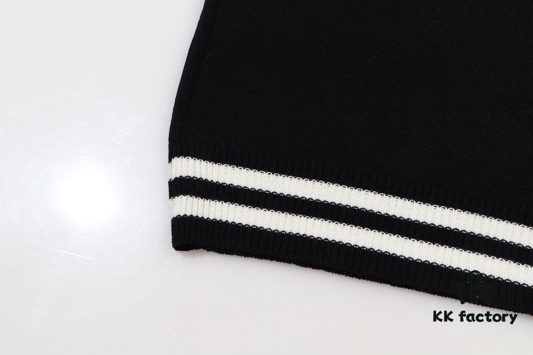 Balmain BALMAIN 2024 New Arrival POLO Short-Sleeve Sweater with Embroidered Logo on Chest Pocket