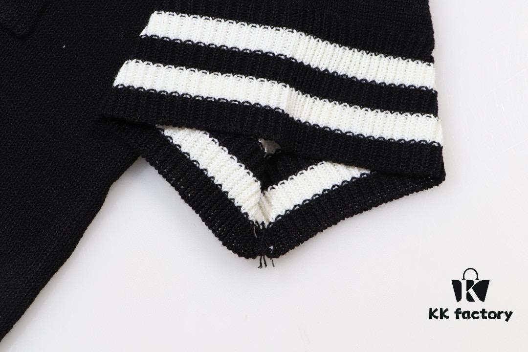 Balmain BALMAIN 2024 New Arrival POLO Short-Sleeve Sweater with Embroidered Logo on Chest Pocket