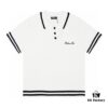 Balmain BALMAIN 2024 New POLO Short-Sleeve Sweater with Embroidered Logo on Chest Pocket