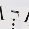 Balmain BALMAIN 2024 New POLO Short-Sleeve Sweater with Embroidered Logo on Chest Pocket