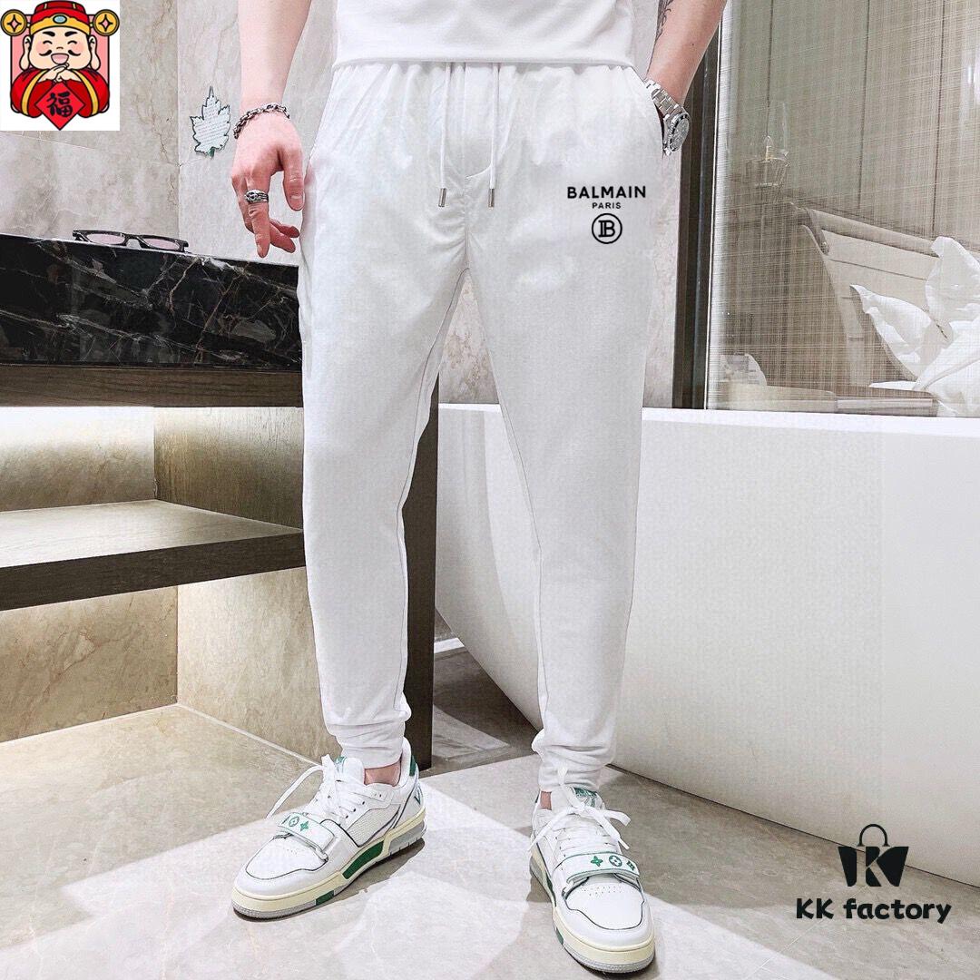 BALMAIN Men's High-Quality Double-Merino Wool Summer Suit Set, Official Website Same Style, Imported Premium Fabric, Fashion Trend Item