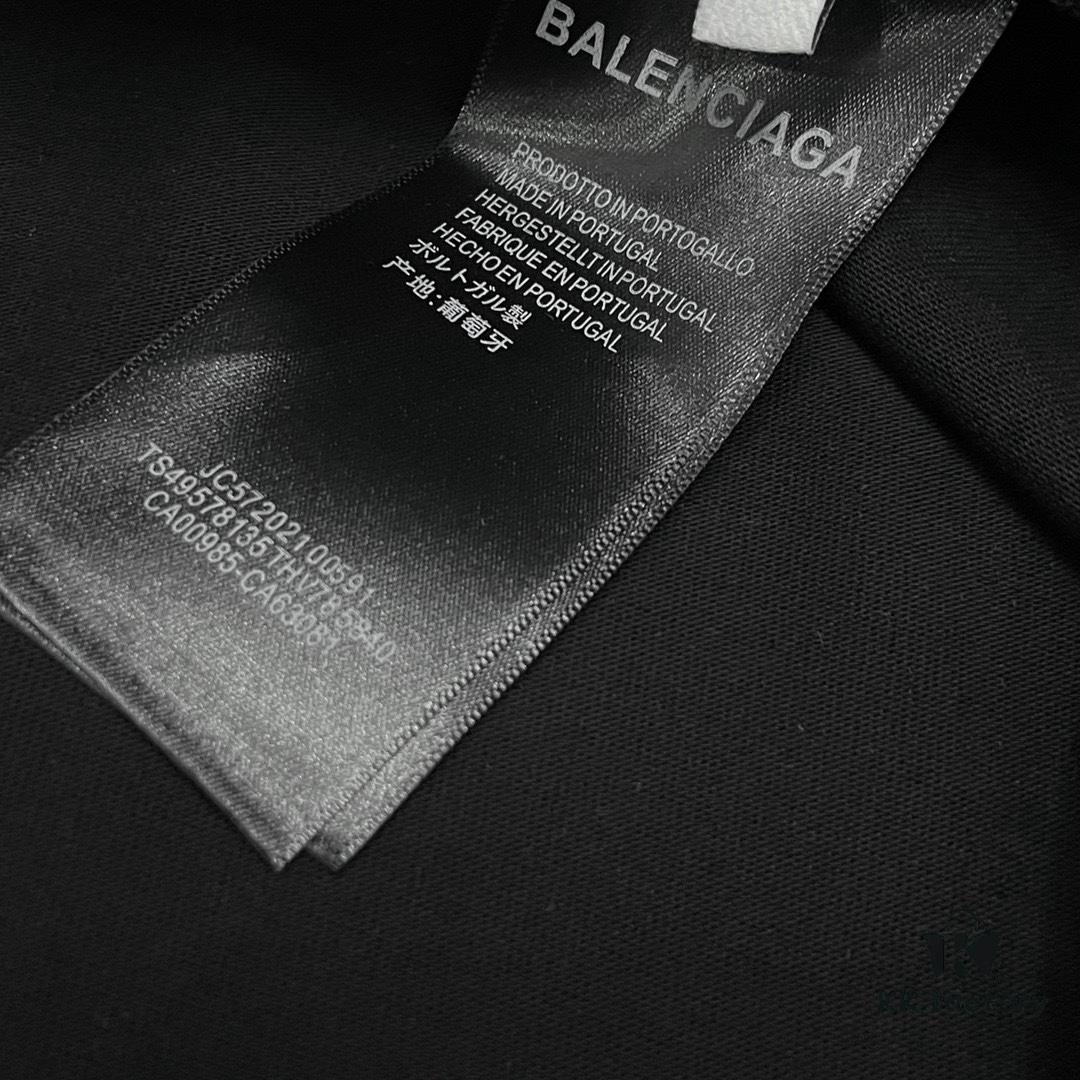 Balenciaga Paris x Manchester United 25SS Spring Collection Premium Embroidered Logo Heavyweight Short Sleeve T-Shirt