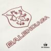 Balenciaga Paris x Manchester United 25SS Spring Collection Premium Embroidered Logo Heavyweight Crew Neck T-Shirt Unisex