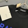 Balmain* Heavyweight 320g Cotton T-Shirt, Thick and Breathable Loose-Fit Short-Sleeve Crew Neck Tee with Logo Print Design, Spring/Summer New Arrival Fashion Casual Wear