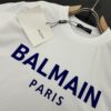 Balmain* 320g Heavyweight Cotton T-Shirt, Thick and Breathable Loose-Fit Short-Sleeve Crew Neck Tee, Fashionable Spring and Summer New Arrival with Printed Logo Design