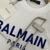 Balmain* 320g Heavyweight Cotton T-Shirt, Thick and Breathable Loose-Fit Short-Sleeve Crew Neck Tee, Fashionable Spring and Summer New Arrival with Printed Logo Design