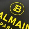 Balmain Heavyweight 320g Cotton T-Shirt with Logo Print, Breathable and Comfortable Loose-Fit Short-Sleeve Crew Neck Tee for Spring and Summer