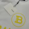 Balmain Heavyweight 320g Cotton T-Shirt with Logo Print, Breathable Loose-Fit Short-Sleeve Crew Neck Tee for Spring and Summer