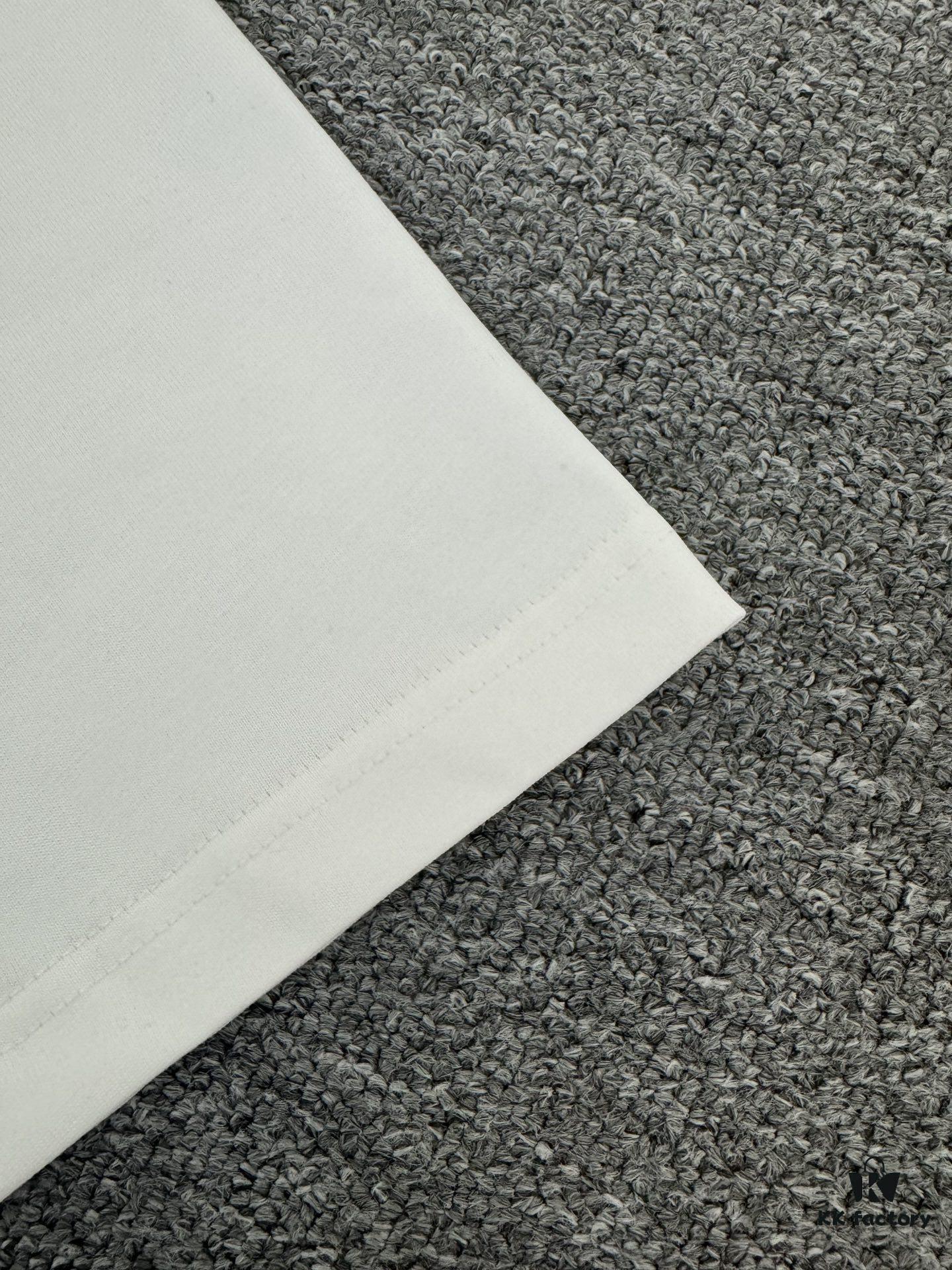 Balmain Heavyweight 320g Cotton T-Shirt with Logo Print, Breathable Loose-Fit Short-Sleeve Crew Neck Tee for Spring and Summer