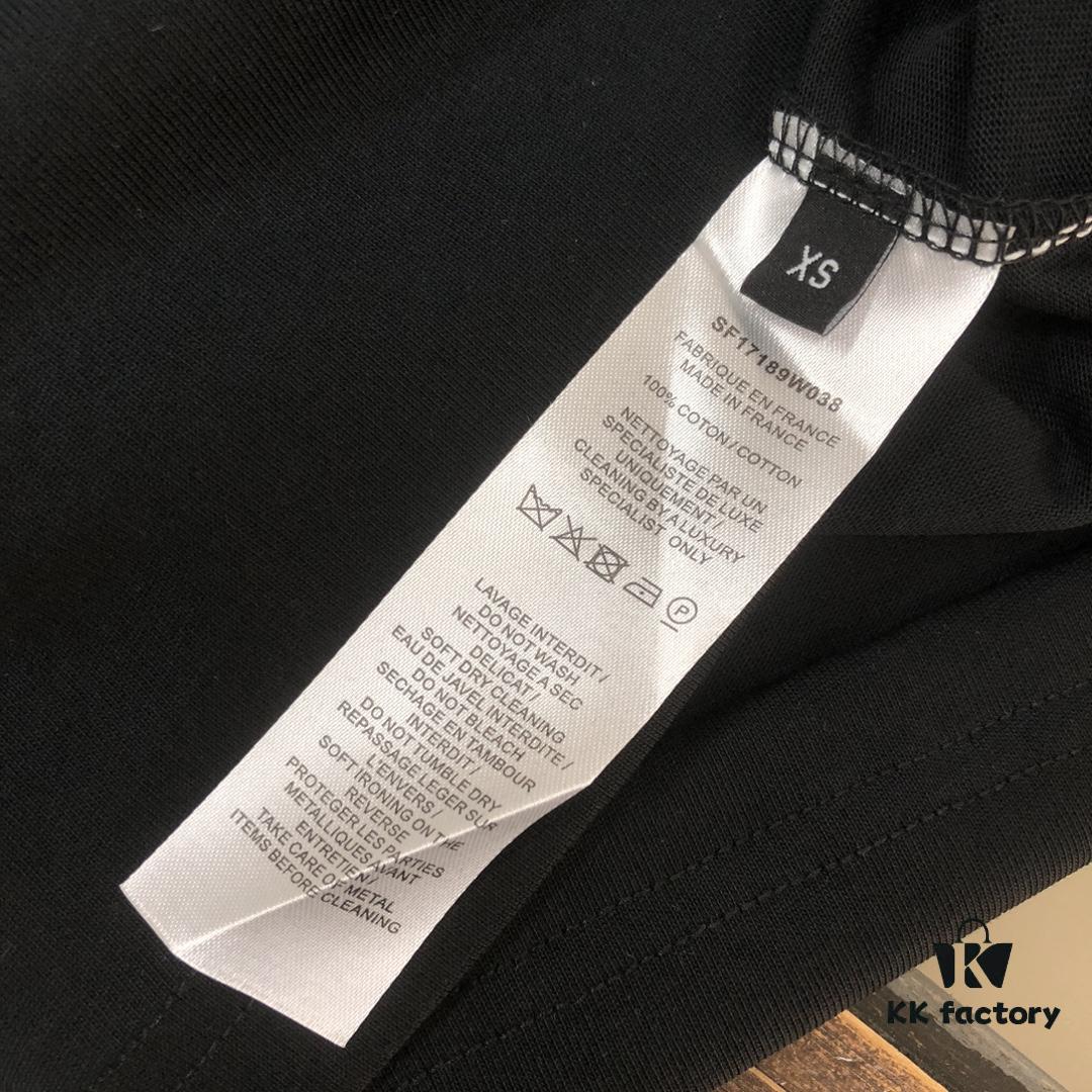 BALMAIN 2025SS Collection Counter-Match Round Neck Short-Sleeve T-Shirt – Front and Back Custom Logo Craftsmanship, Exclusive Fabric Supply, Thick Board 3D Structure