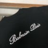 BALMAIN 2025 Spring/Summer Collection Round-Neck Short-Sleeve T-Shirt with Custom Embroidered Logo – Same as Official Counter Version
