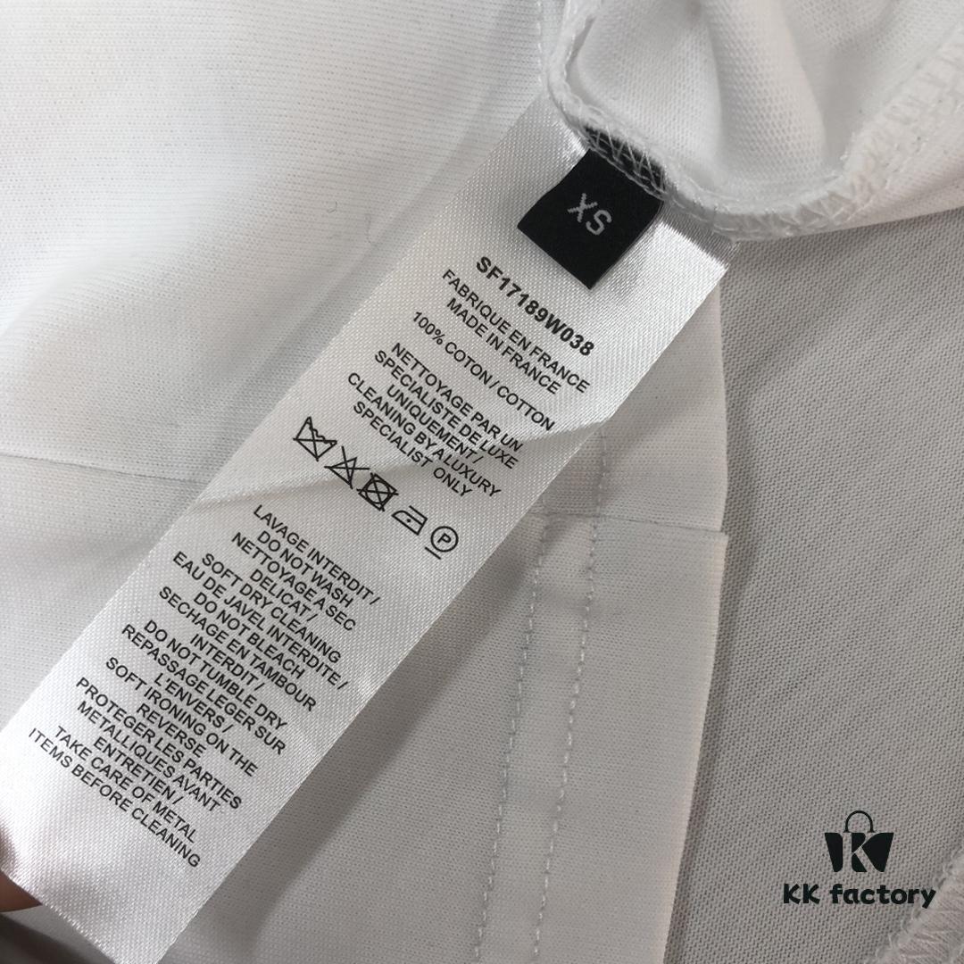 BALMAIN 2025 SS Collection Counterpart Crew Neck Short Sleeve T-Shirt with Custom Embroidered Logo – Premium Heavyweight Cotton Fabric, Unisex Design