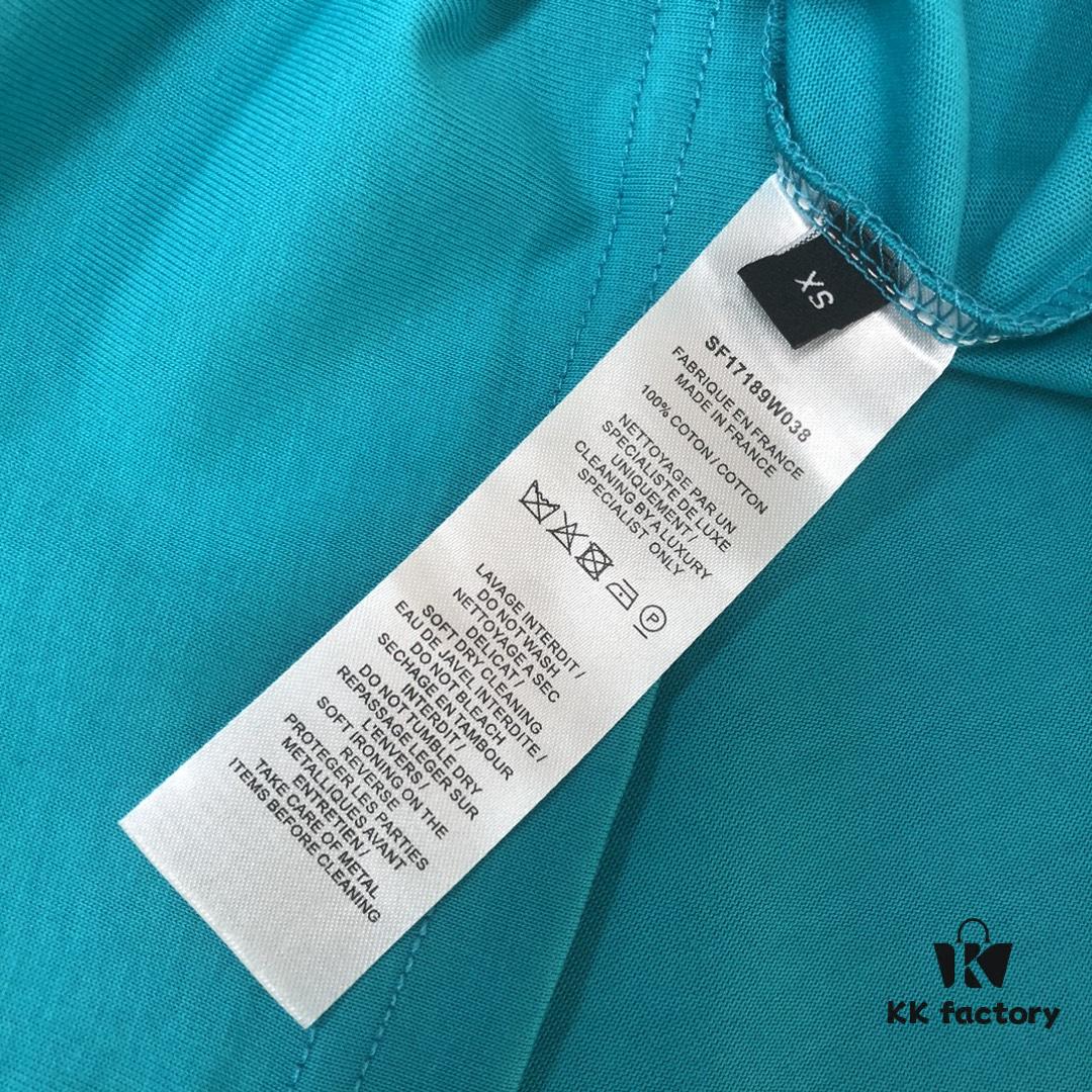 BALMAIN 2025 SS Collection Round Neck Short Sleeve T-Shirt – Same Design as Official Counter – Front and Back Custom Embroidered Logo – Exclusive Fabric – Thick, Structured Build