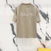BALMAIN Crew Neck Short Sleeve T-Shirt 260g with Embroidered Logo