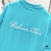 BALMAIN Crew Neck Short Sleeve T-Shirt 260g with Embroidered Logo