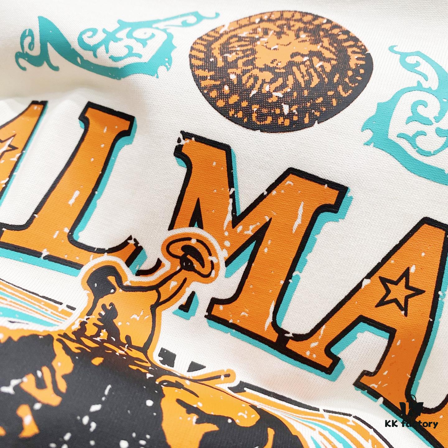 BALMAIN Men's 260g Crew Neck Short Sleeve T-Shirt with Embroidered Logo and Brand Print