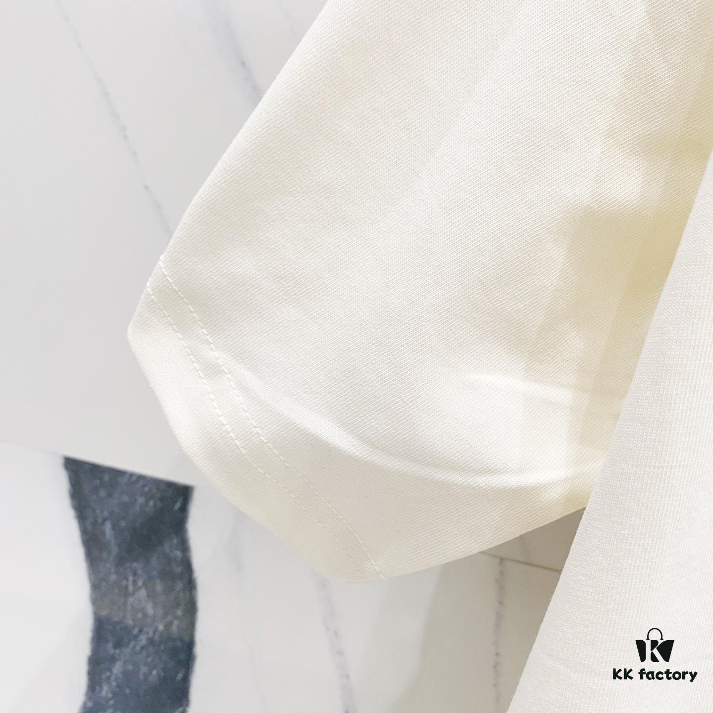 BALMAIN Men's 260g Crew Neck Short Sleeve T-Shirt with Embroidered Logo and Brand Print