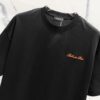 BALMAIN 260g Crew Neck Short Sleeve T-Shirt Embroidered Small Letter Logo Saint Warrior Brand Print Design