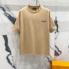 BALMAIN 260g Crew Neck Short Sleeve T-Shirt with Minimalist Silicone Logo