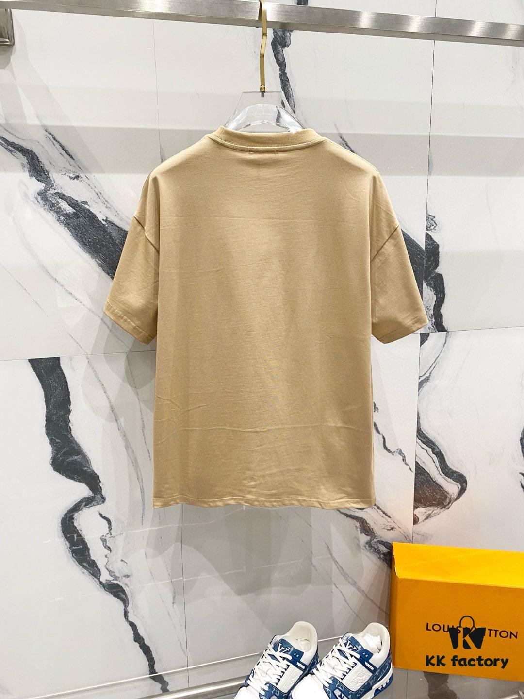 BALMAIN 260g Crew Neck Short Sleeve T-Shirt with Minimalist Silicone Logo