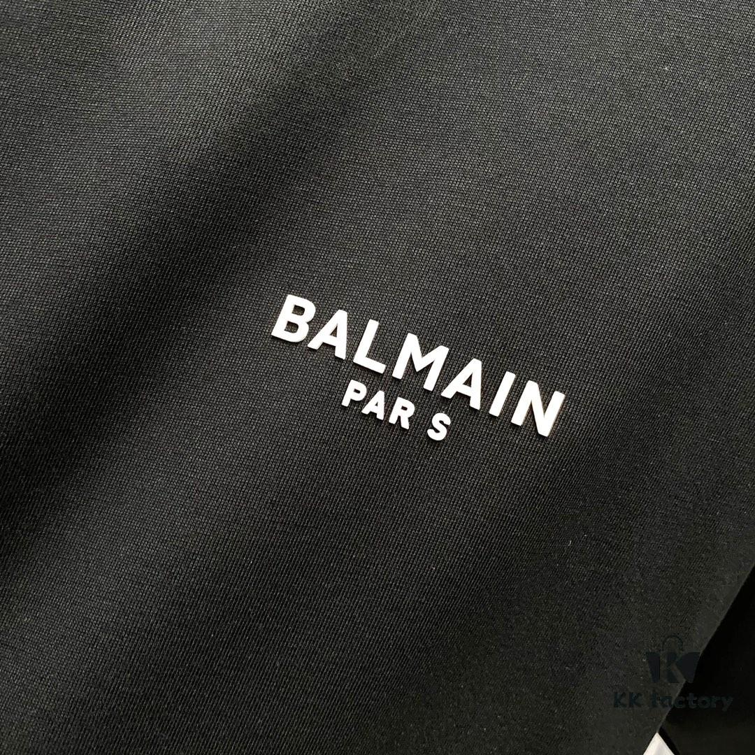 BALMAIN Crew Neck Short Sleeve T-Shirt 260g