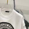 BALMAIN 260g Crew Neck Short Sleeve T-Shirt with Angel Shield and Letter Logo Print