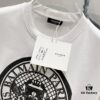 BALMAIN 260g Crew Neck Short Sleeve T-Shirt with Angel Shield and Letter Logo Print