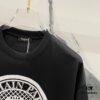 BALMAIN 260g Crew Neck Short Sleeve T-Shirt with Angel Shield and Letter Logo Print