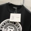BALMAIN 260g Crew Neck Short Sleeve T-Shirt with Angel Shield and Letter Logo Print