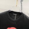 BALMAIN Red Lip Print Round Neck Short Sleeve T-Shirt 260g
