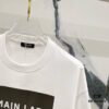 BALMAIN 260g Crew Neck Short Sleeve T-Shirt with Brand Overlapping Letter Print Logo Design