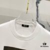 BALMAIN 260g Crew Neck Short Sleeve T-Shirt with Brand Overlapping Letter Print Logo Design