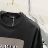 BALMAIN 260g Crew Neck Short Sleeve T-Shirt with Brand Overlapping Letter Print Logo Design