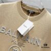 BALMAIN 260g Crew Neck Short Sleeve T-Shirt with Reflective 3M Logo