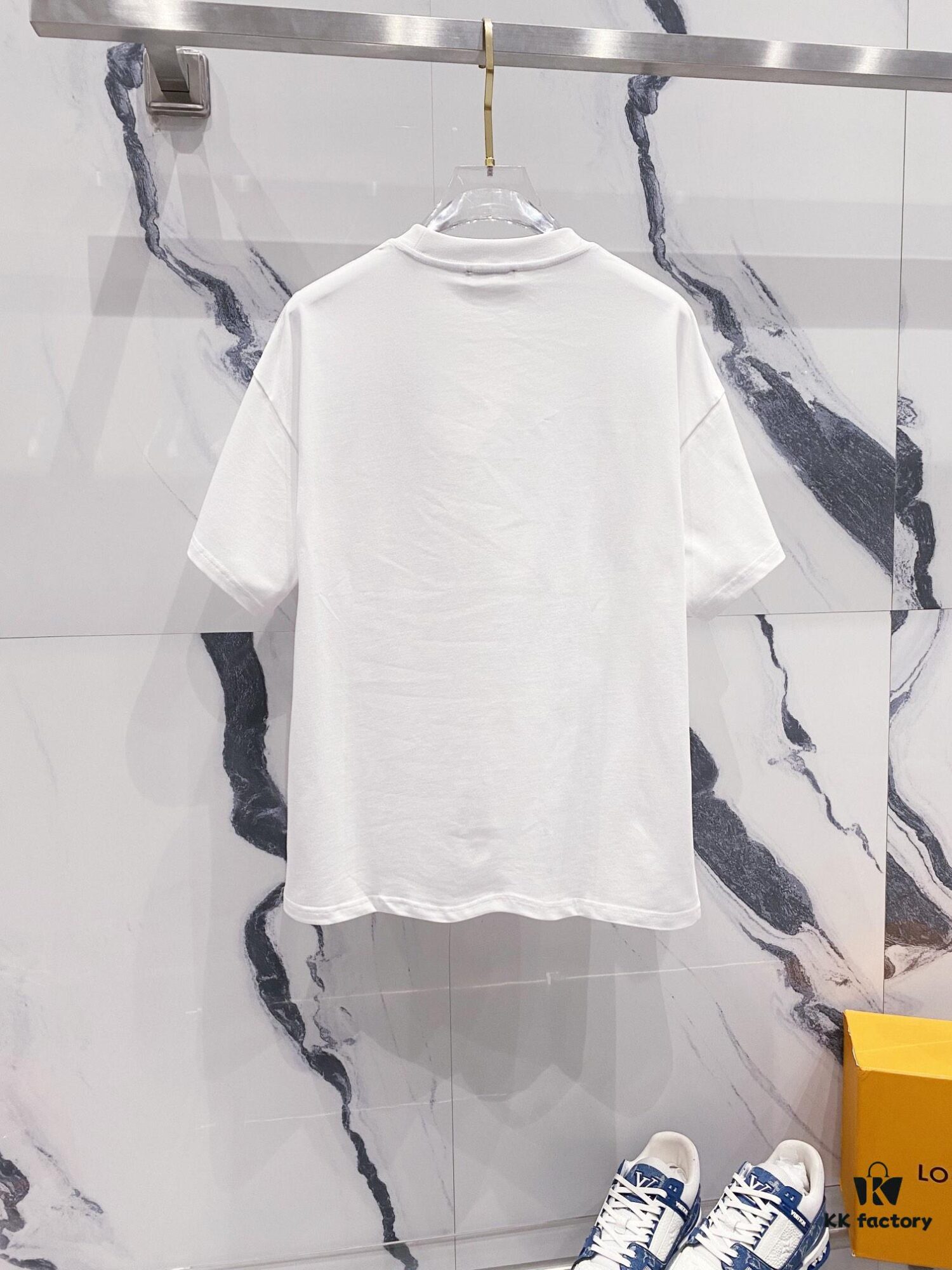 BALMAIN 260g Round Neck Short Sleeve T-Shirt with Reflective 3M Brand Embossed Logo