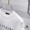 BALMAIN 260g Round Neck Short Sleeve T-Shirt with Reflective 3M Brand Embossed Logo
