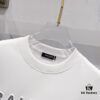 BALMAIN 260g Round Neck Short Sleeve T-Shirt with Reflective 3M Brand Embossed Logo