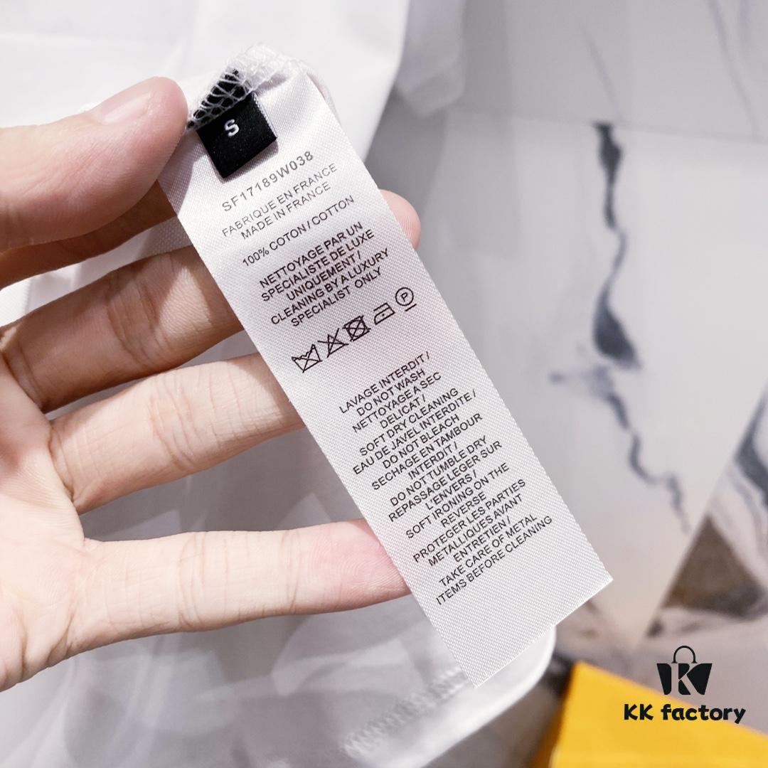 BALMAIN 260g Round Neck Short Sleeve T-Shirt with Reflective 3M Brand Embossed Logo