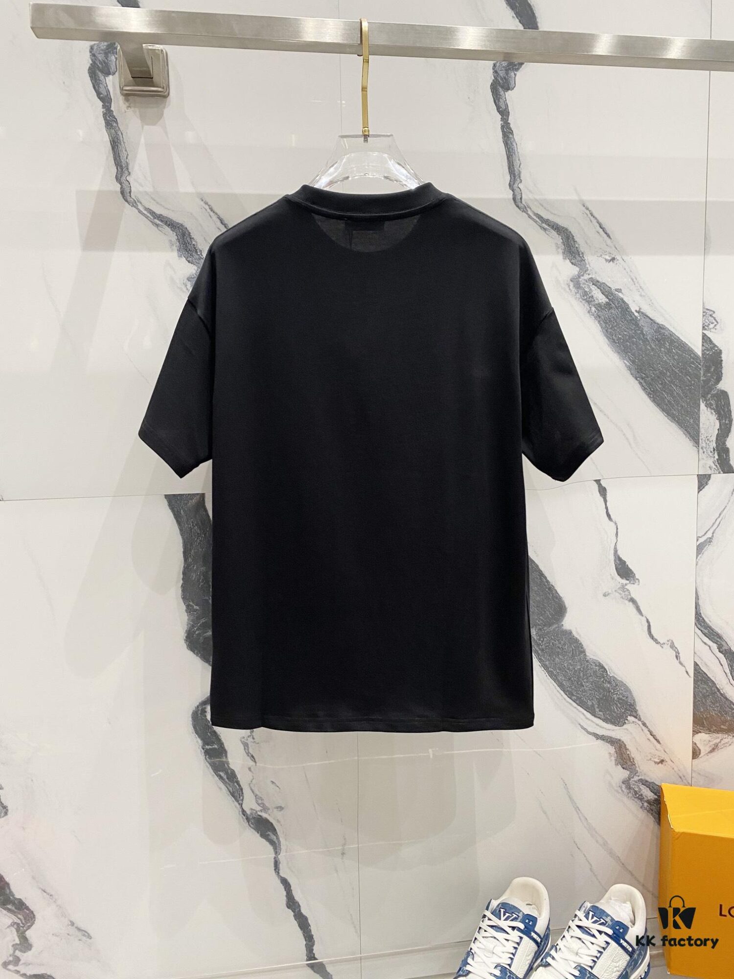 BALMAIN 260g Crew Neck Short Sleeve T-Shirt with Reflective 3M Logo