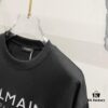 BALMAIN 260g Crew Neck Short Sleeve T-Shirt with Reflective 3M Logo
