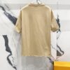 BALMAIN Crew Neck Short Sleeve T-Shirt 260g Classic Gold Foil Logo Print