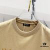 BALMAIN Crew Neck Short Sleeve T-Shirt 260g Classic Gold Foil Logo Print