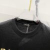 BALMAIN 260g Crew Neck Short Sleeve T-Shirt with Classic Gold Foil Logo Print